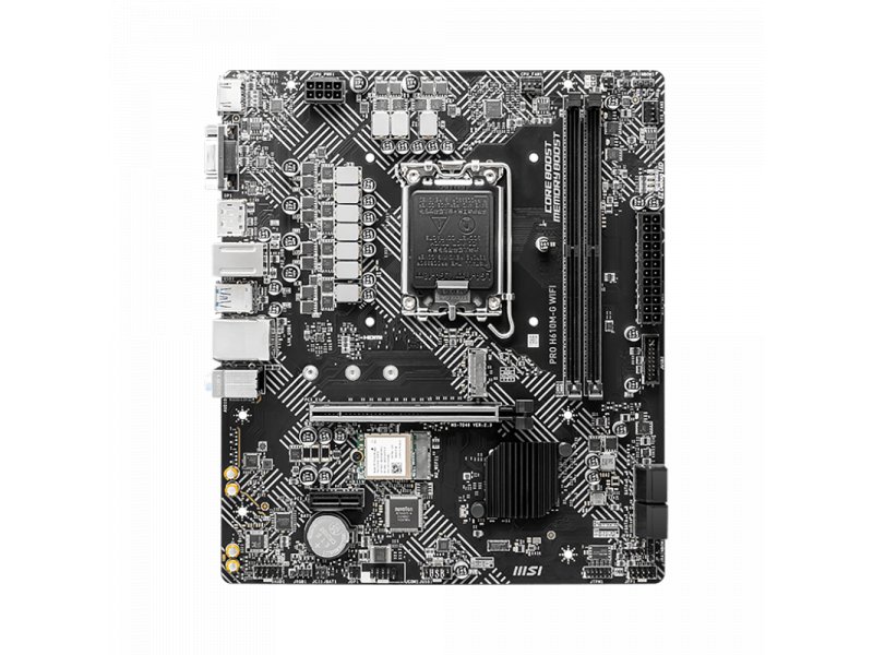 Материнская плата MSI Pro H610M-G WIFI, Socket LGA 1700, Intel H610, mATX, RTL