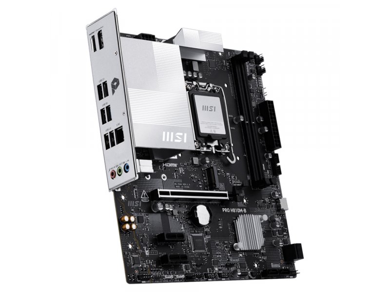 Материнская плата MSI PRO H810M-B, Socket LGA 1851, Intel H810, mATX, RTL Материнская плата MSI PRO H810M-B, Socket LGA 1851, Intel H810, mATX, RTL