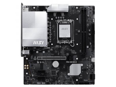 Материнская плата MSI PRO H810M-B, Socket LGA 1851, Intel H810, mATX, RTL Материнская плата MSI PRO H810M-B, Socket LGA 1851, Intel H810, mATX, RTL