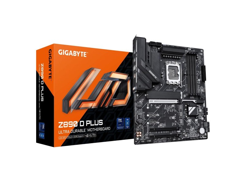 Материнская плата Gigabyte Z890 D Plus, Socket LGA 1851, Intel Z890, ATX, RTL Материнская плата Gigabyte Z890 D Plus, Socket LGA 1851, Intel Z890, ATX, RTL