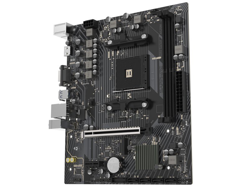 Материнская плата Sapphire A520M-E, Socket AM4, AMD A520, mATX, RTL [52119-04-40G]