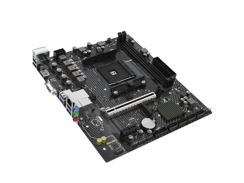 Материнская плата Sapphire A520M-E, Socket AM4, AMD A520, mATX, RTL [52119-04-40G]