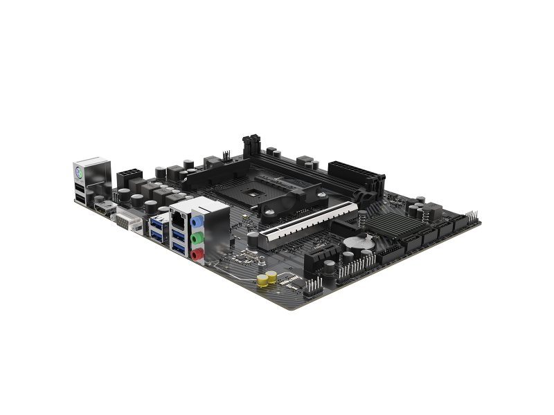 Материнская плата Sapphire A520M-E, Socket AM4, AMD A520, mATX, RTL [52119-04-40G]