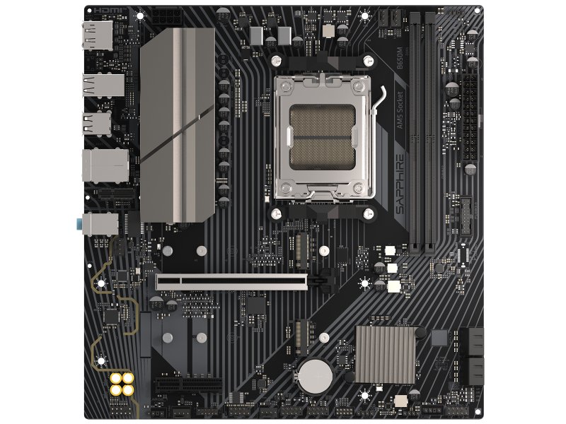 Материнская плата Sapphire B650M-E, Socket AM5, AMD B650, mATX, RTL [52112-04-40G]