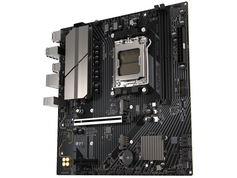 Материнская плата Sapphire B650M-E, Socket AM5, AMD B650, mATX, RTL [52112-04-40G]