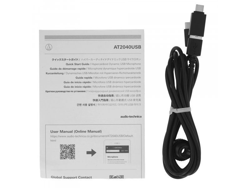 Микрофон Audio-Technica AT2040USB черный