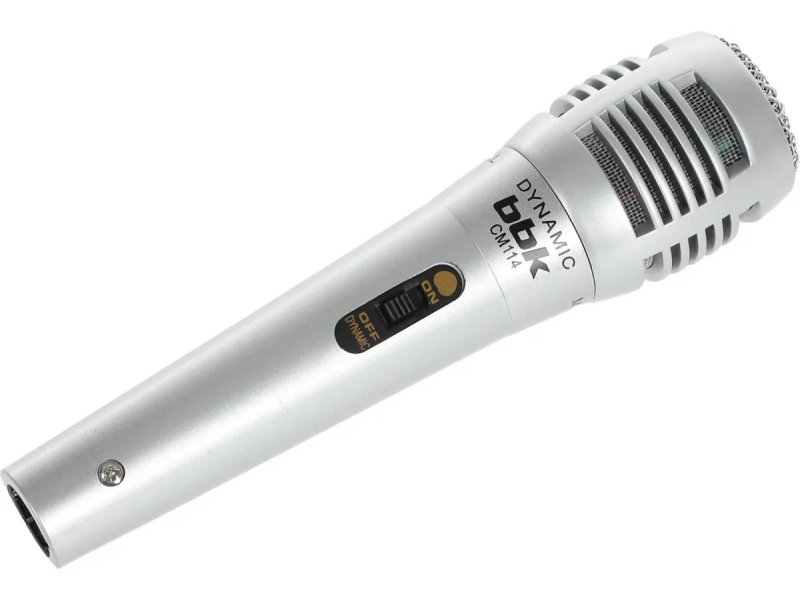 Микрофон BBK CM114 серебристый Микрофон BBK CM114 серебристый