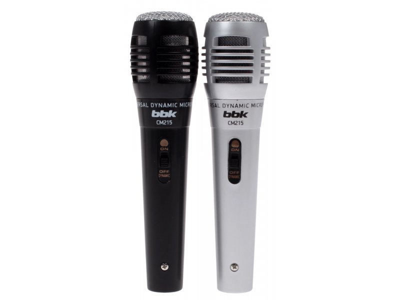 Микрофон BBK CM215 черный/серебристый