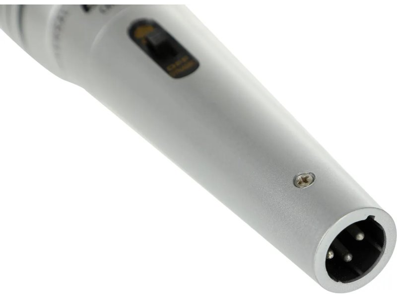 Микрофон BBK CM215 черный/серебристый