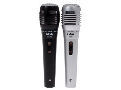 Микрофон BBK CM215 черный/серебристый Микрофон BBK CM215 черный/серебристый