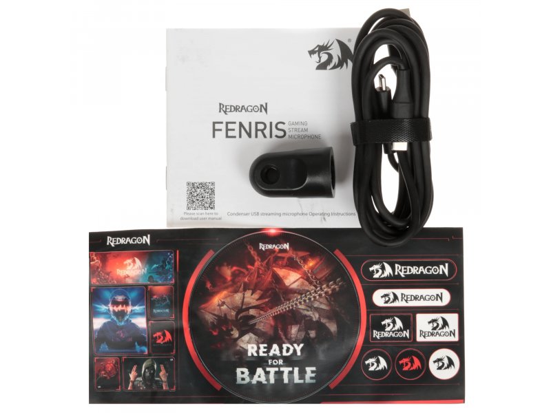 Микрофон Defender Fenris GM301 черный Микрофон Defender Fenris GM301 черный