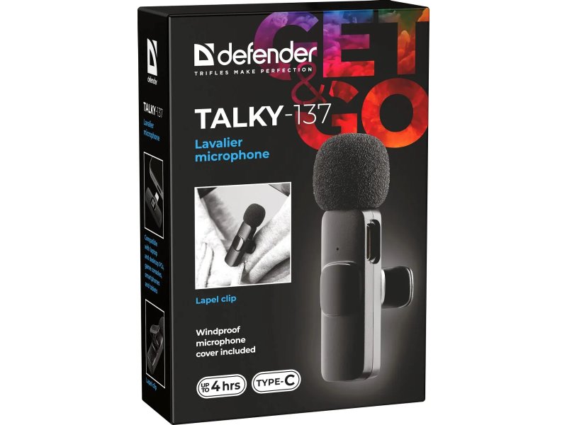 Микрофон Defender Talky-137 черный