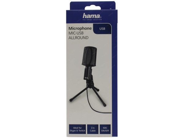 Микрофон HAMA 00139906 черный Микрофон HAMA 00139906 черный