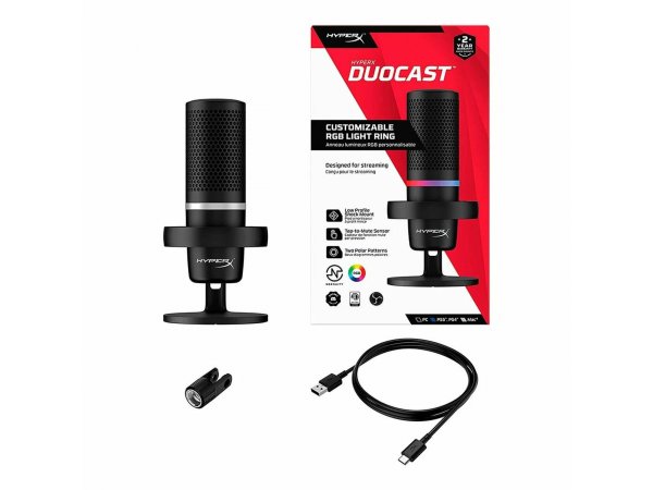 Микрофон HyperX DuoCast черный Микрофон HyperX DuoCast черный