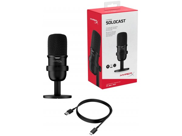 Микрофон HyperX SoloCast черный