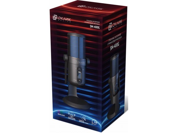Микрофон Oklick SM-400G черный Микрофон Oklick SM-400G черный