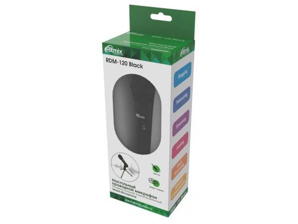 Микрофон Ritmix RDM-120 черный