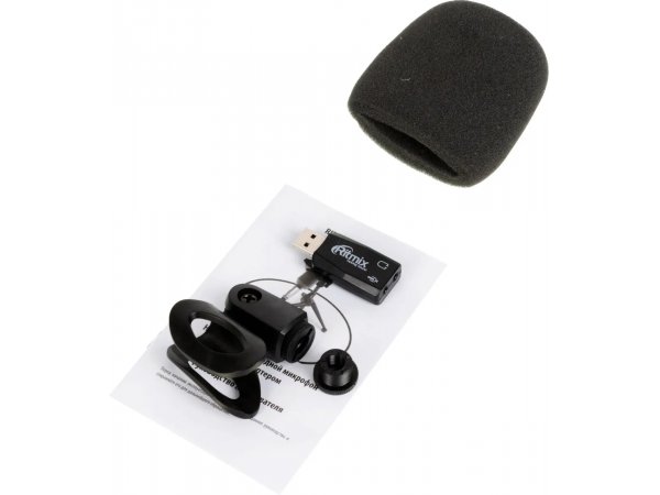Микрофон Ritmix RDM-160 черный