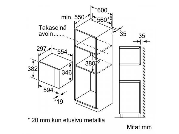 Встраиваемая микроволновая печь Bosch BFL520MW0 Встраиваемая микроволновая печь Bosch BFL520MW0