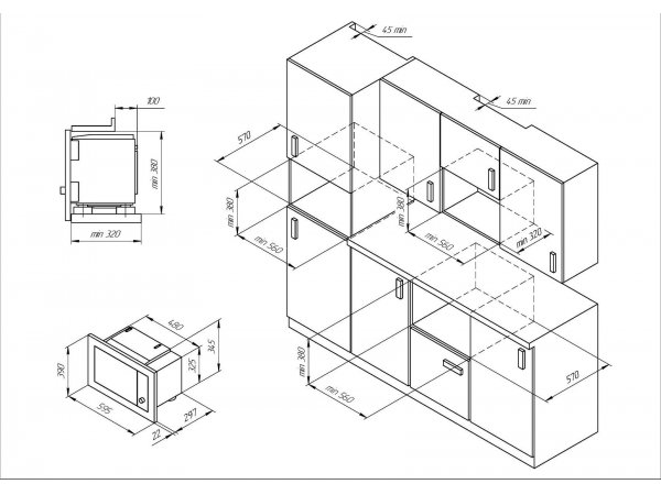 Встраиваемая микроволновая печь Kuppersberg HMW 655 B
