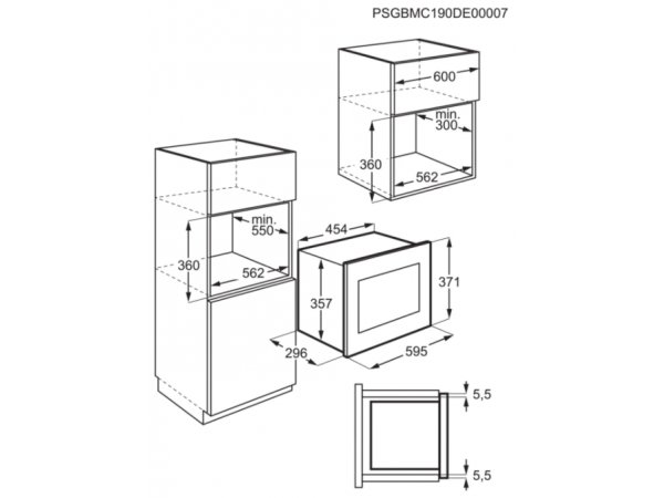 Встраиваемая микроволновая печь Zanussi ZMBN2SX