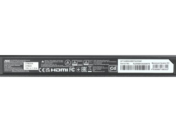 Монитор AOC Value Line 27B2DA/01 27" Black