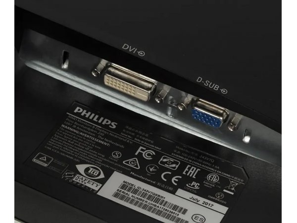 Монитор Philips 243V7QSB(00/01) 23.8" Black