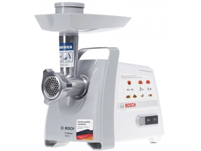 Мясорубка Bosch ProPower MFW45020 белый/серый Мясорубка Bosch ProPower MFW45020 белый/серый