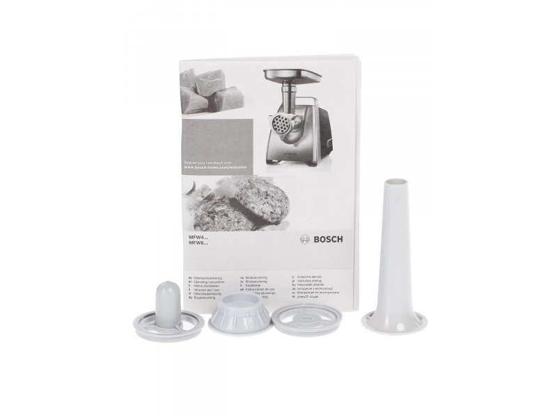Мясорубка Bosch ProPower MFW45020 белый/серый Мясорубка Bosch ProPower MFW45020 белый/серый