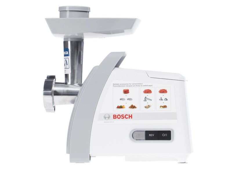 Мясорубка Bosch ProPower MFW45020 белый/серый Мясорубка Bosch ProPower MFW45020 белый/серый