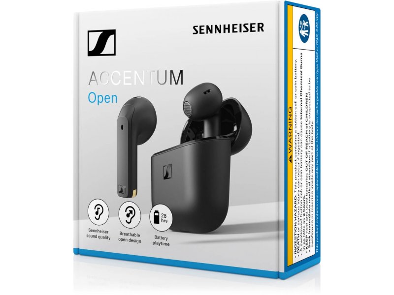Беспроводные наушники Sennheiser Accentum Open черный
