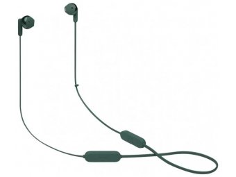 Гарнитура JBL Tune 215BT, Bluetooth, вкладыши, зеленый Гарнитура JBL Tune 215BT, Bluetooth, вкладыши, зеленый