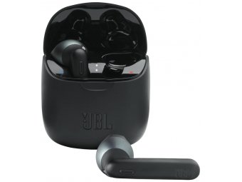 Гарнитура JBL Tune 225TWS, Bluetooth, вкладыши, черный Гарнитура JBL Tune 225TWS, Bluetooth, вкладыши, черный