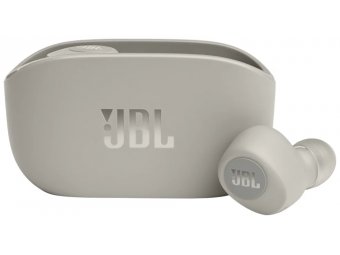 Гарнитура JBL Wave 100TWS, Bluetooth, вкладыши, серый Гарнитура JBL Wave 100TWS, Bluetooth, вкладыши, серый