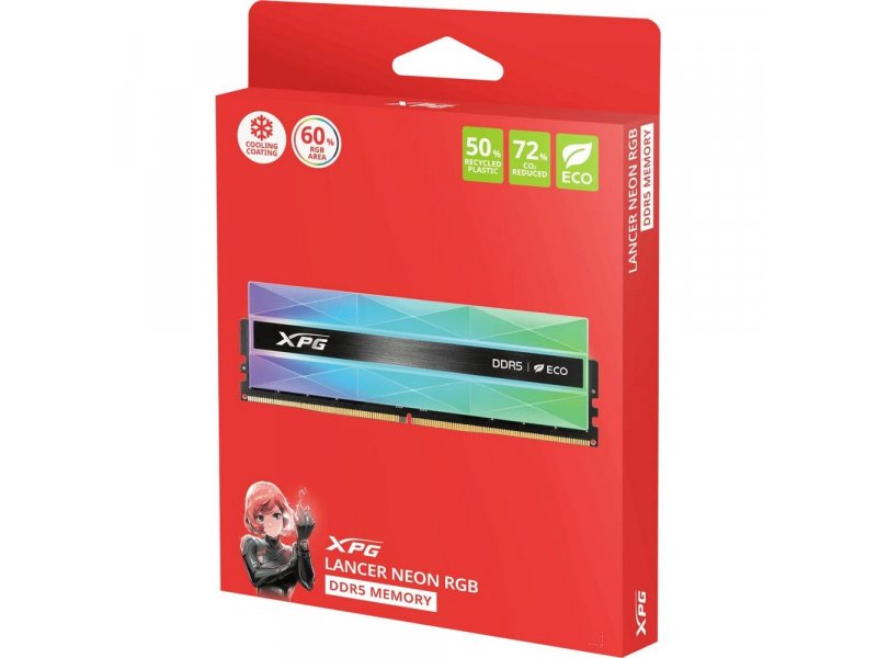 Оперативная память ADATA AX5U6000C3016G-DCLANRSG, DDR5 2х 32ГБ 6000 МГц, DIMM, RTL Оперативная память ADATA AX5U6000C3016G-DCLANRSG, DDR5 2х 32ГБ 6000 МГц, DIMM, RTL