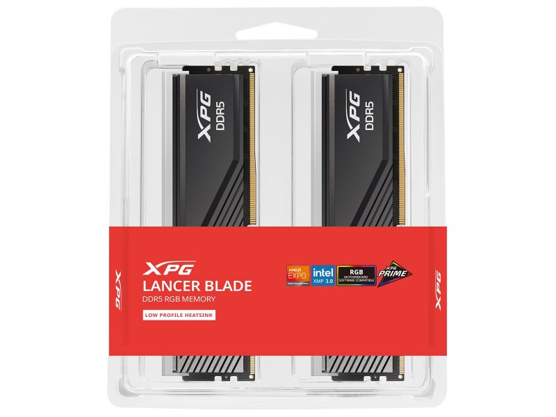 Оперативная память ADATA Lancer AX5U6000C3016G-DTLABRBK, DDR5 2х 32ГБ 6000 МГц, DIMM, RTL Оперативная память ADATA Lancer AX5U6000C3016G-DTLABRBK, DDR5 2х 32ГБ 6000 МГц, DIMM, RTL