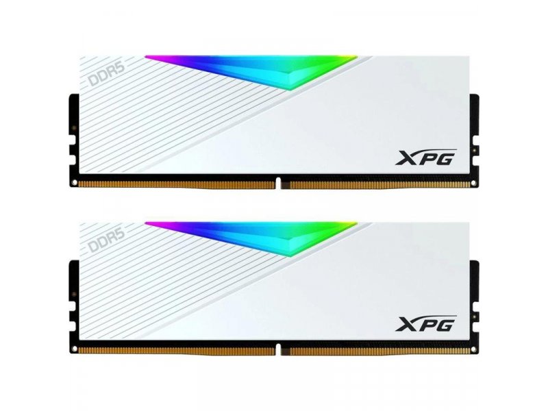 Оперативная память ADATA Lancer AX5U7200C3416G-DCLARWH, DDR5 2х 32ГБ 7200 МГц, DIMM, RTL Оперативная память ADATA Lancer AX5U7200C3416G-DCLARWH, DDR5 2х 32ГБ 7200 МГц, DIMM, RTL