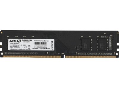 Оперативная память AMD Radeon R7 Performance R748G2606U2S-U, DDR4 1х 8ГБ 2666 МГц, DIMM, RTL