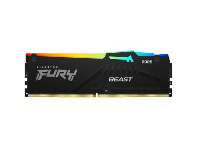 Оперативная память Kingston Fury Beast Black RGB XMP KF560C30BBA-16, DDR5 1х 16ГБ 6000 МГц, DIMM, RTL