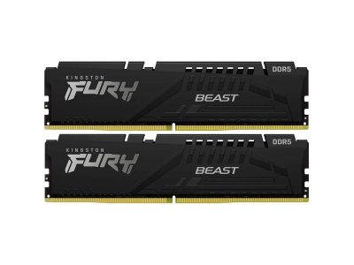 Оперативная память Kingston Fury Beast KF560C30BBK2-64, DDR5 2х 64ГБ 6000 МГц, DIMM, RTL