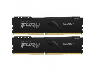 Оперативная память Kingston Fury KF432C16BBK2/32, DDR4 2х 32ГБ 3200 МГц, DIMM, RTL