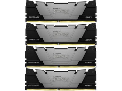 Оперативная память Kingston Fury Renegade Black KF432C16RB2K4/32, DDR4 4х 32ГБ 3200 МГц, DIMM, RTL