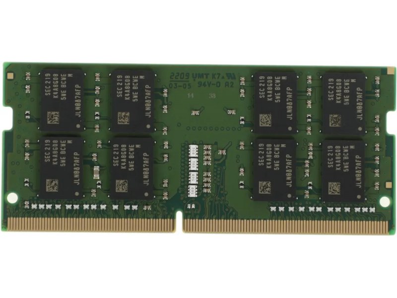Оперативная память Kingston KVR32S22D8/16, DDR4 1х 16ГБ 3200 МГц, SODIMM, RTL