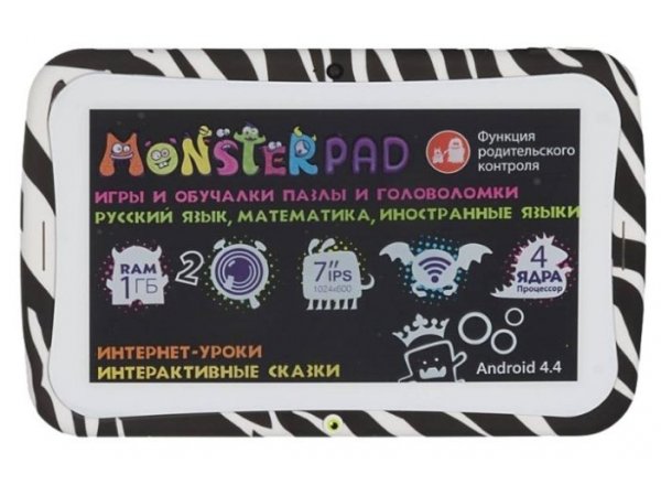 Планшет Turbo MonsterPad 7" 8Gb Wi-Fi Zebra