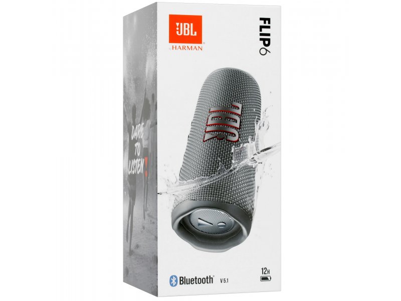 Портативная акустика JBL Flip 6 серый [jblflip6grey]