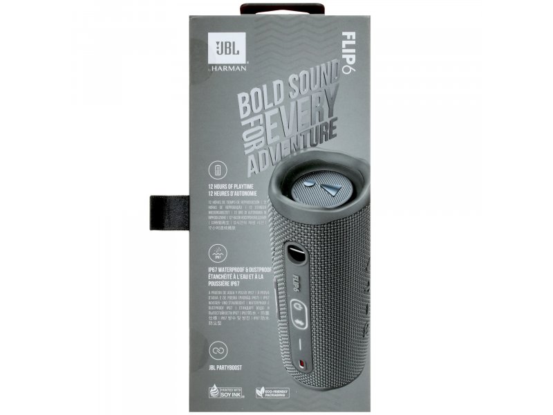 Портативная акустика JBL Flip 6 серый [jblflip6grey]