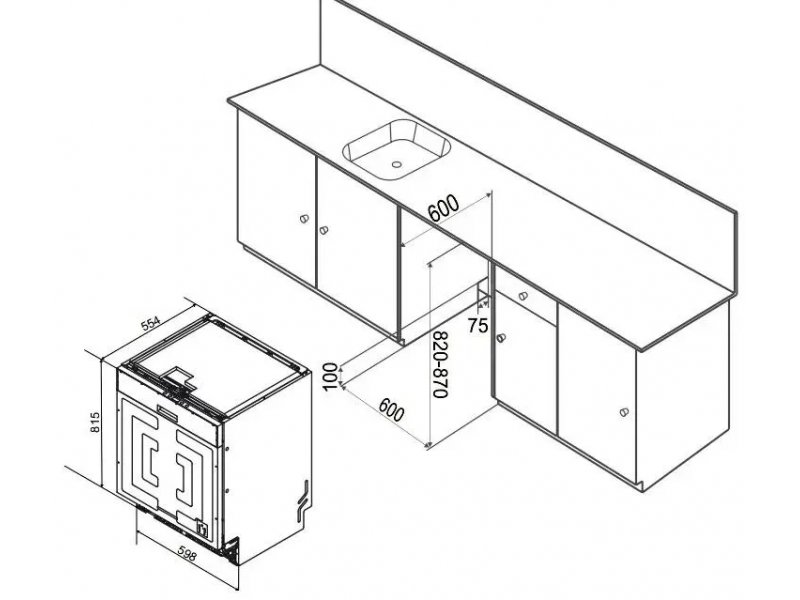 Посудомоечная машина Weissgauff DW 6038 Inverter Touch