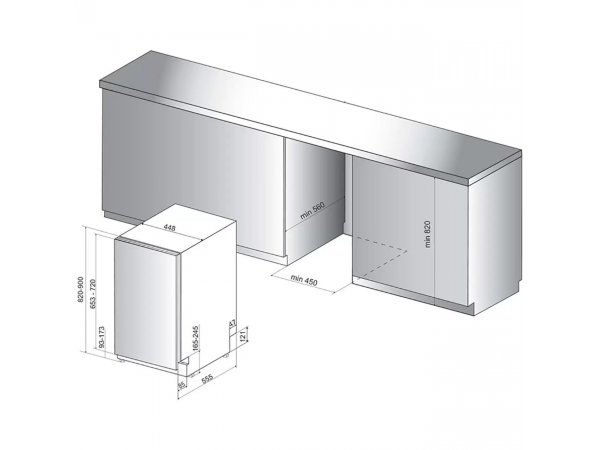 Встраиваемая посудомоечная машина Hotpoint-Ariston HSIO 3T235 WCE Встраиваемая посудомоечная машина Hotpoint-Ariston HSIO 3T235 WCE
