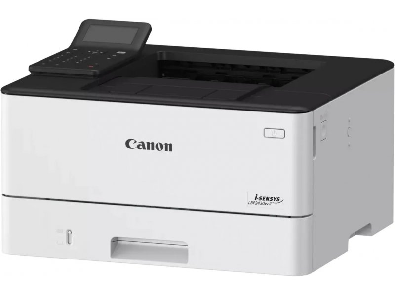 Canon i-Sensys LBP243dw II — настольный лазерный принтер A4 для офиса, вид спереди