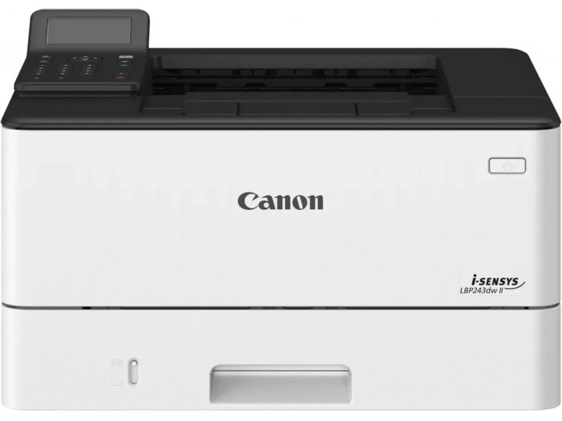 Canon i-Sensys LBP243dw II — задняя панель, порты Ethernet и USB